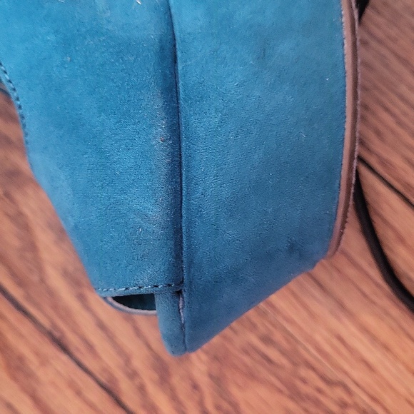 RUE 21 ECT! 5/6  Turquoise WOMENS HIGH HEEL PLATFORM OPEN TOE - Picture 5 of 6